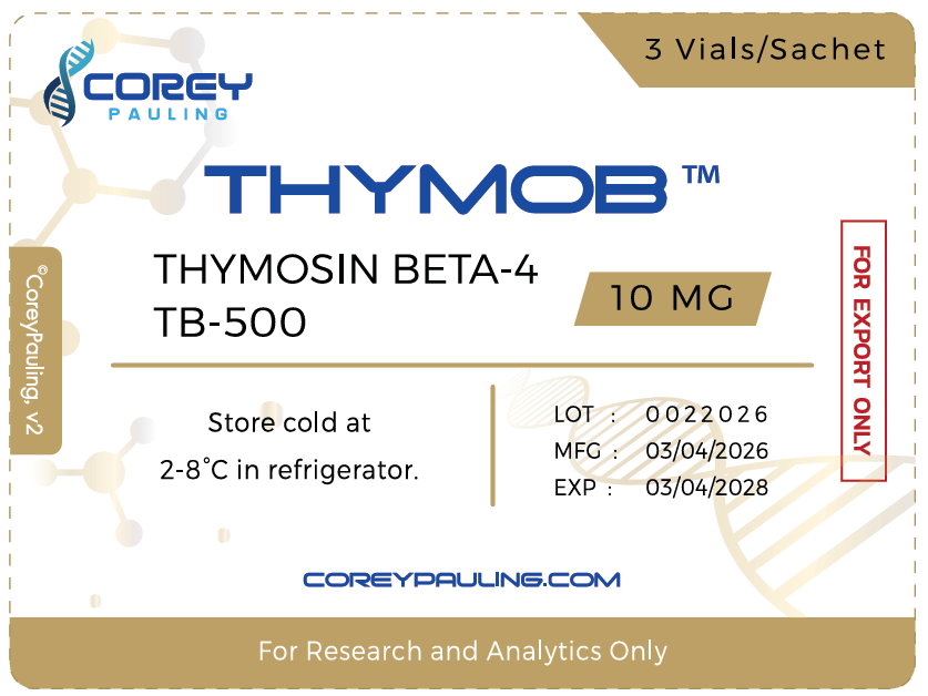 Thymob sachet label